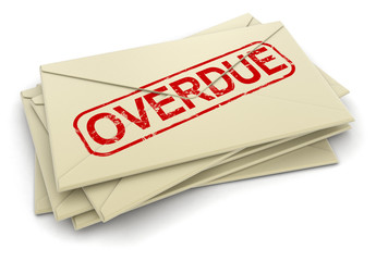 Poster - Overdue letters  (clipping path included)