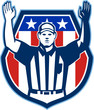 American Football Official Referee Touchdown