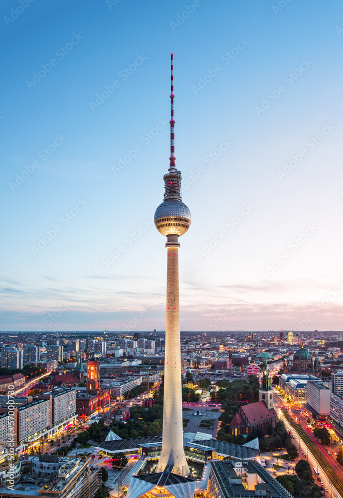Berlin Cityscape - obrazy, fototapety, plakaty 