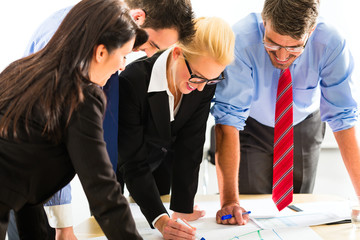 Wall Mural - Business - People in office working as team