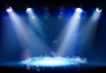 night performance. vector illustration.