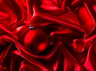 Wall Mural - Red luxury satin