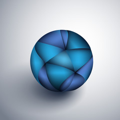 Poster - Blue Globe Design - Eps 10 Vector Illustration