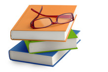 Glasses On A Stack Of Books
