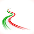 © madpixblue - Abstract waving Italian, Mexican, Hungarian and Iranian flag