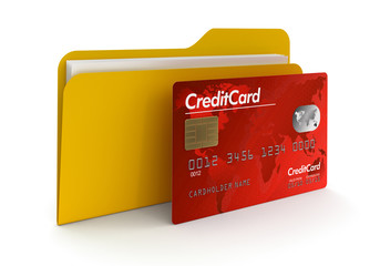 Poster - folder and Credit Card (clipping path included)