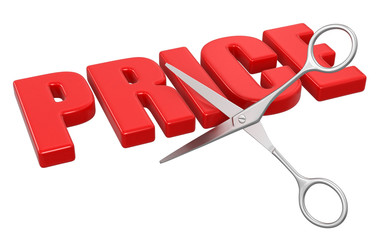 Poster - Price and Scissors (clipping path included)