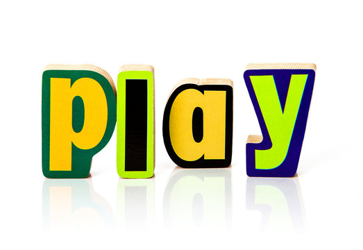Play - Set of English letters (wood based)
