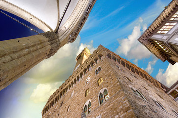 Poster - Palazzo Vecchio and Piazza della Signoria in Florence. Beautiful