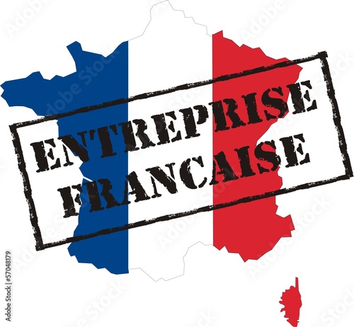 Carte De France Entreprise Francaise Stock Vector Adobe Stock