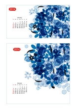 Floral Calendar 2014, January