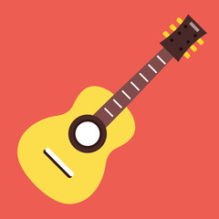 Poster - Vector Acoustic Guitar Icon