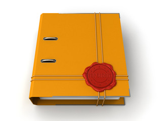 Poster - Folder Top Secret (clipping path included)