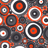 Abstract vector pattern with circles