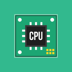 Poster - Vector CPU Icon