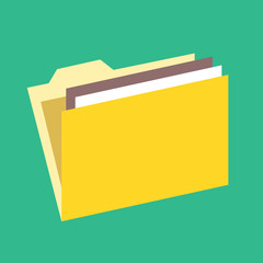 Canvas Print - Vector Folder Icon