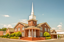 Exterior Of Modern American Church