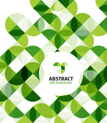 Green modern geometrical abstract background