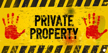 Private Property, Warning Sign