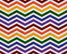 Gay Pride Colors In A Zigzag Pattern Background