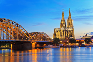 Wall Mural - Cologne city skyline, Germany