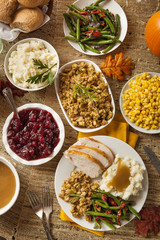 Poster - Homemade Turkey Thanksgiving Dinner