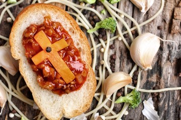 Wall Mural - Spaghetti food in halloween