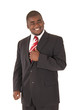 © sixdays - Handsome African American model in business suit and red tie