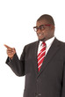 © sixdays - African American model in gray business suit pointing his finger