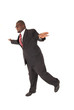 © sixdays - Funny picture of an African American man in a business suit, pre