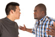 © sixdays - Ethnic brothers having an arguement with angry looks at each oth