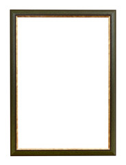 green and gold flat vertical picture frame