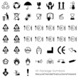 Collection of 45 Packaging Symbols