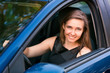 © len44ik - Beautiful businesswoman sitting in the car