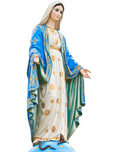 Virgin Mary Statue In Roman Catholic Church