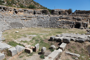 The Ancient Theater in Lmyra, Antalya.