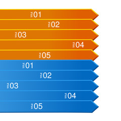 Poster - Vector web arrow navigation - webpage, left menu