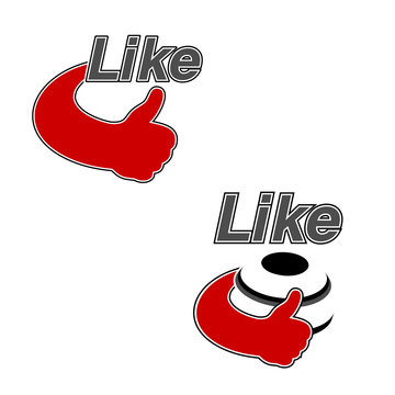 Vector like symbol -  hand gesture