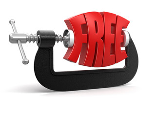 Poster - Free in clamp (clipping path included)