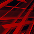 Red angular abstract
