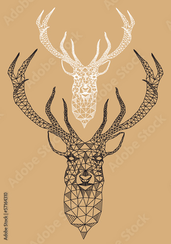 christmas-deer-with-geometric-pattern-vector