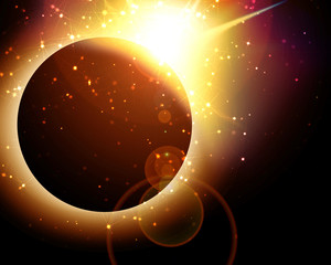 Wall Mural - solar eclipse