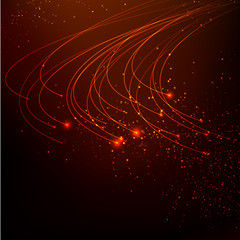 Poster - Abstract red lights background