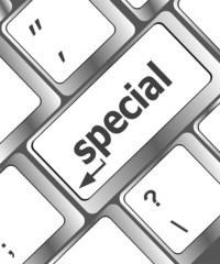 Poster - special button on laptop keyboard