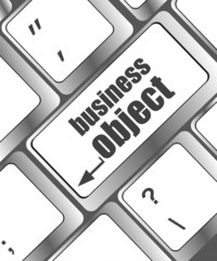Poster - business object - social concepts on computer keyboard