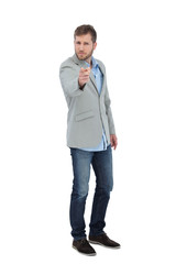 Poster - Trendy model pointing to the camera