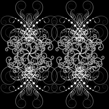 Vintage monochrome monogram
