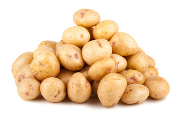 Big heap of ripe potato