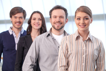 Group of people standing together.