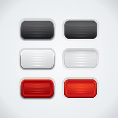 Fototapete - Glossy UI buttons
